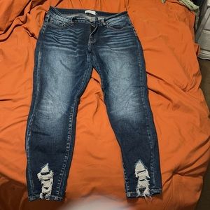 Kancan Signature Mid Rise Ankle Skinny